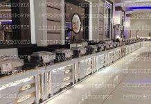 Stainless Steel Silver Buffet Table For Wedding