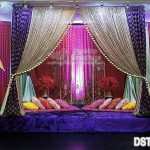 Stunning Indian Mehndi Stage Decoration