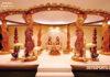 Wooden Look Leaf Style Wedding Mandap Wooden Look Leaf Style Wedding Mandap