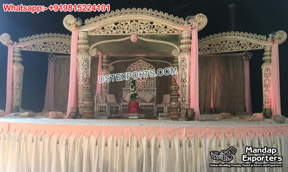 Maharaja Wedding Mustache Style Mandap Decor