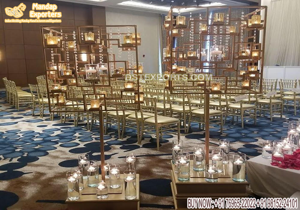 Metal Candle Holder Stand For Wedding Centerpiece