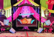 Prettiest Jhoola Seating for Bride Groom