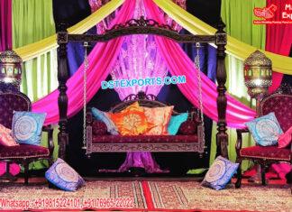 Prettiest Jhoola Seating for Bride Groom