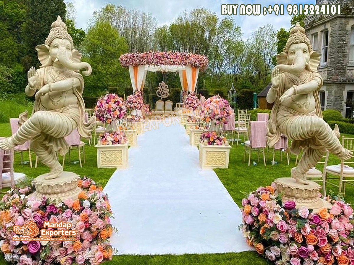 Standing Welcome Ganesha Statue For Wedding