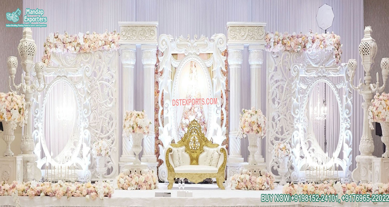 Elegant Wedding Decor Reception Stage UK