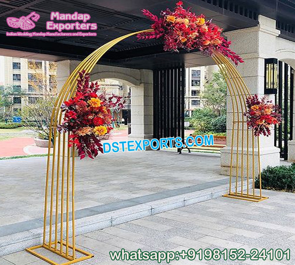 Luxury Wedding Event Entrance Metal Gate Arches