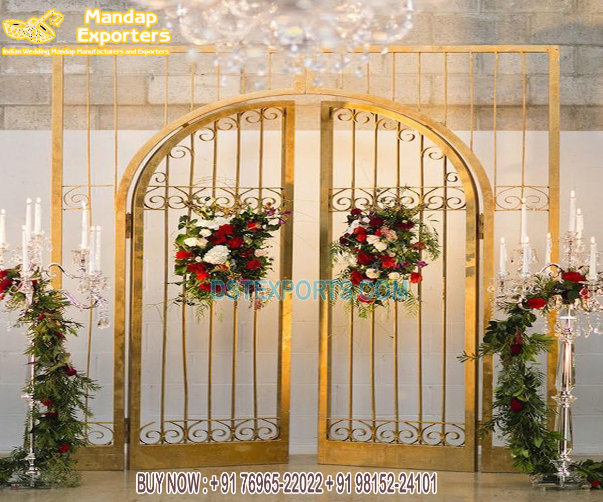 Luxury Stainless Steel Wedding Gate Arch