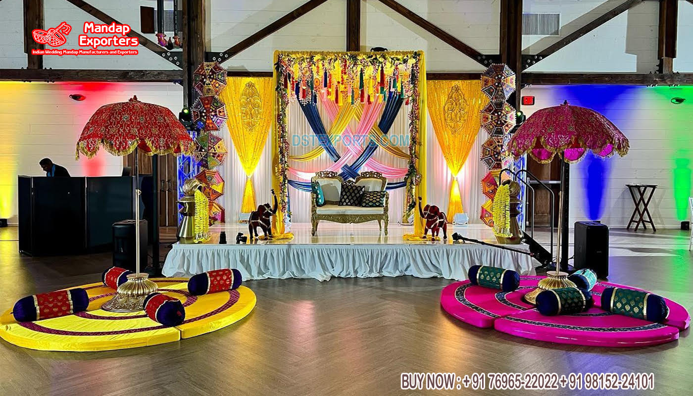 Muslim DJ Night Colorful Stage Decoration