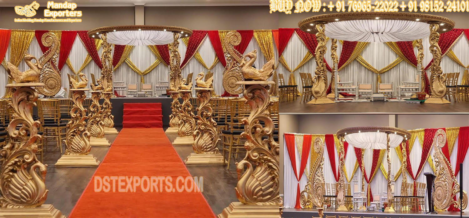 Traditional Indian Wedding FRP Peacock Mandap