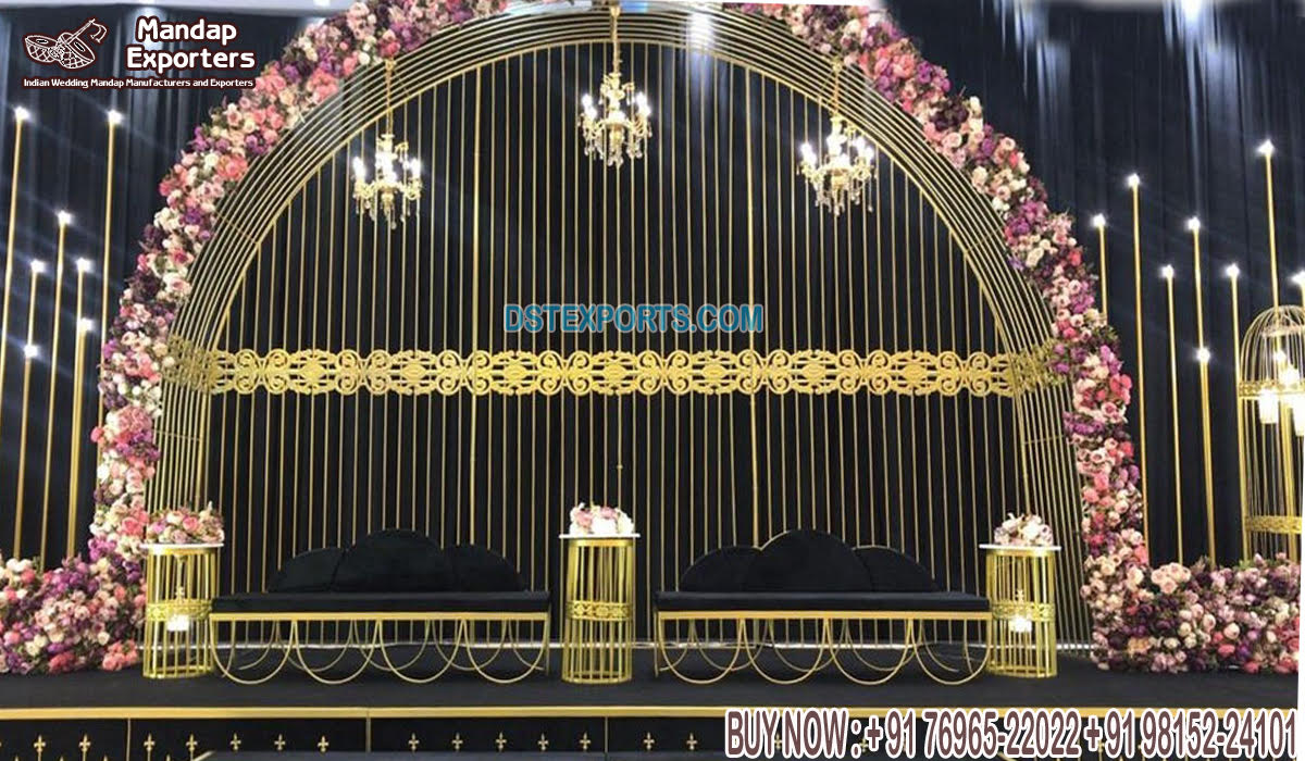 Bird Aviary Inspired Wedding Stage Design