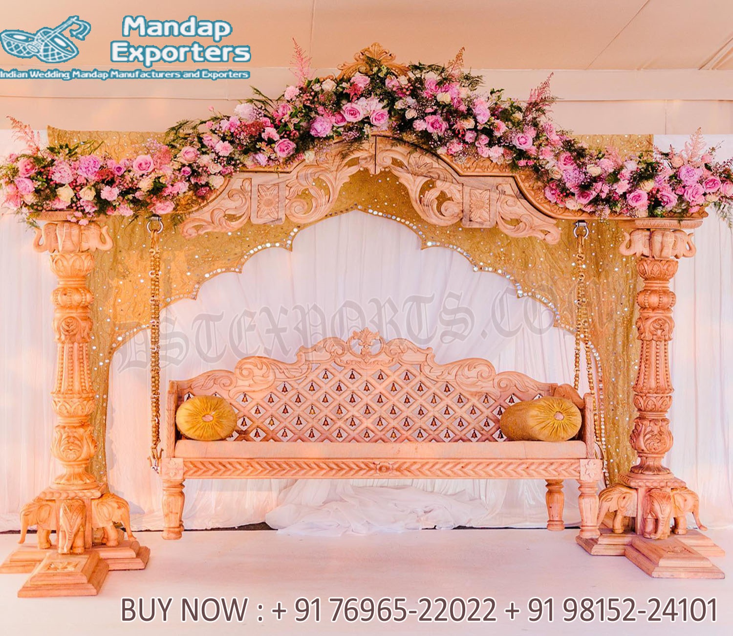 Gujarati Wedding Event Bride Groom Swing