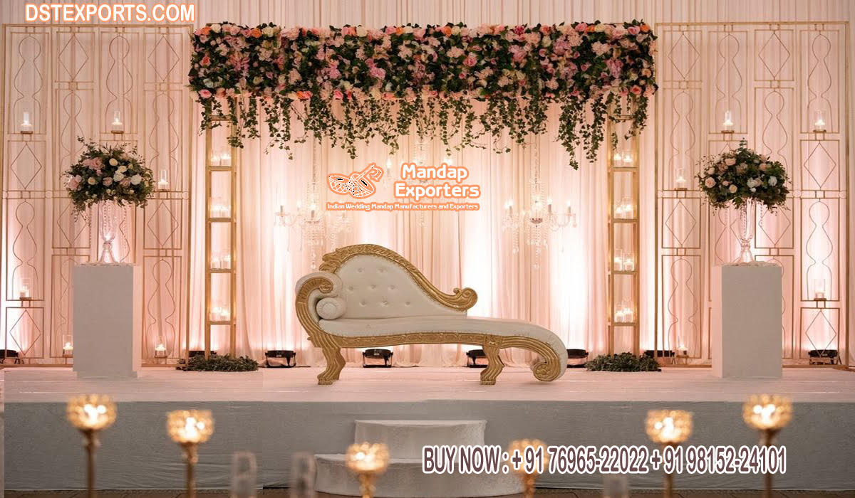 Stunning Metal Candle Walls For Wedding Stage
