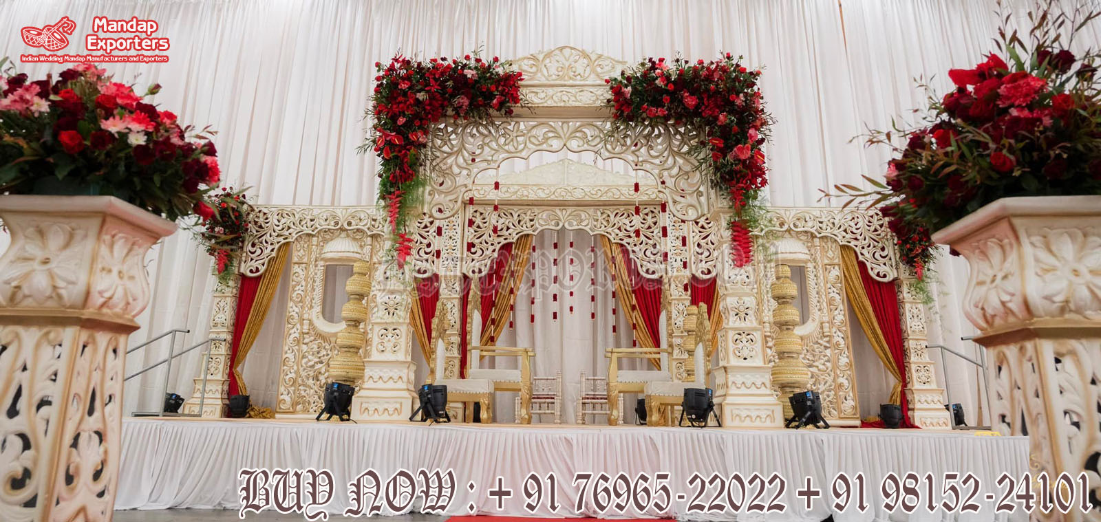 Grand Wedding Decor Bollywood Maharani Mandap