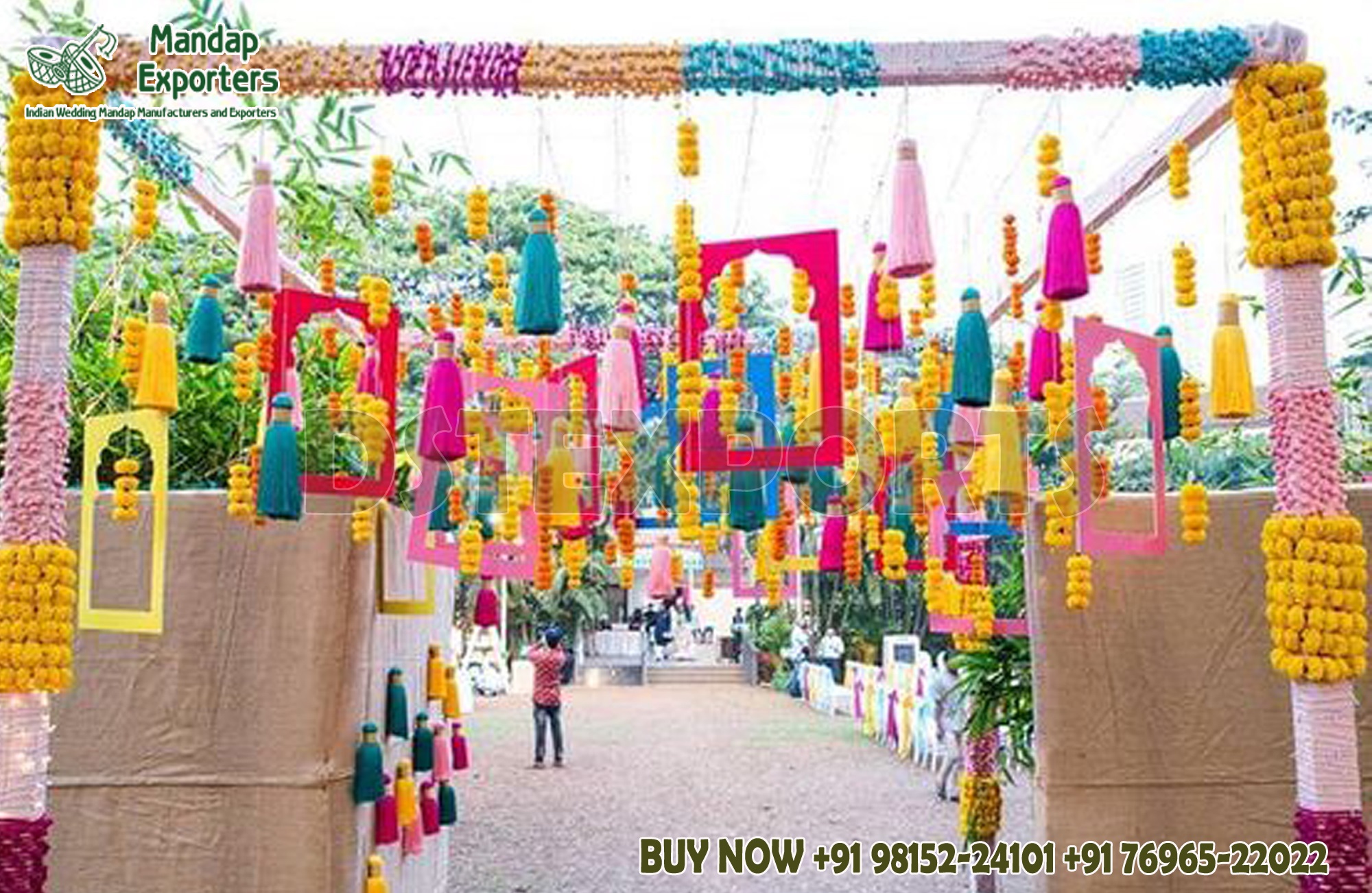 Handmade Multicolor Thread Tassel For Wedding Decoration Handmade Multicolor Thread Tassel For Wedding Decoration