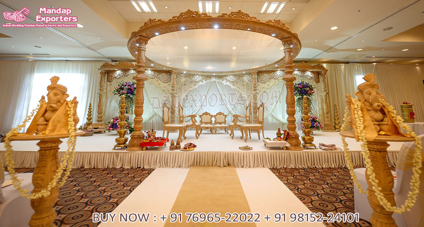 Marvelous Hindu Wedding Decor Roshni Mandap Setup