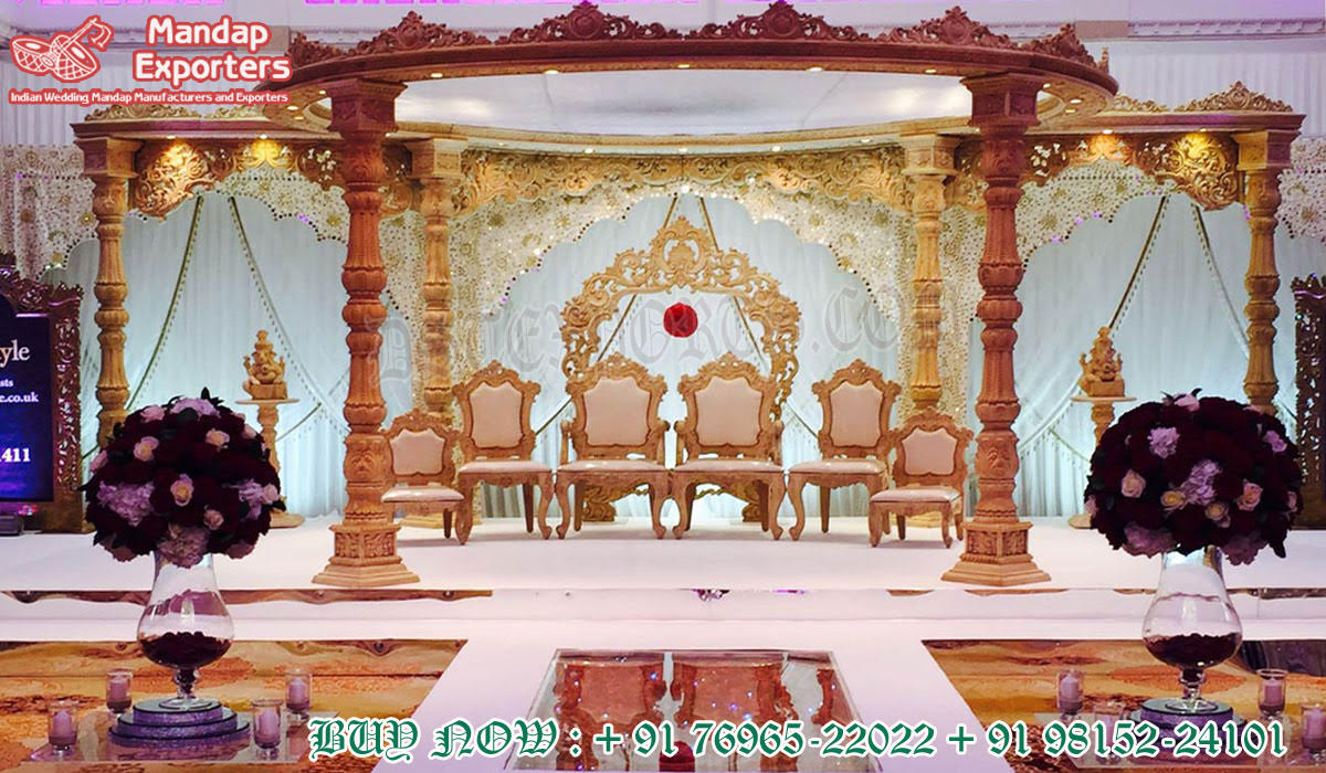 Marvelous Indian Wedding Raj Mahal Mandap Set