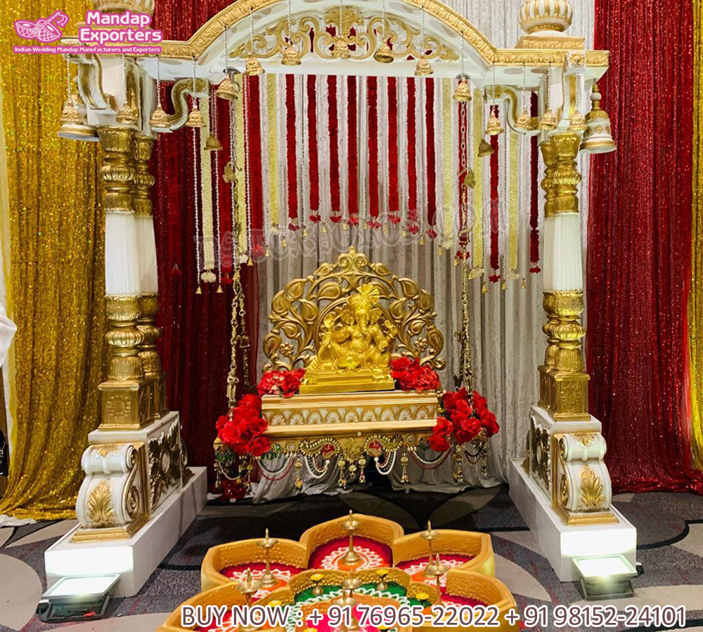 Traditional Wedding Decor Ganesha on Swing For Entrance