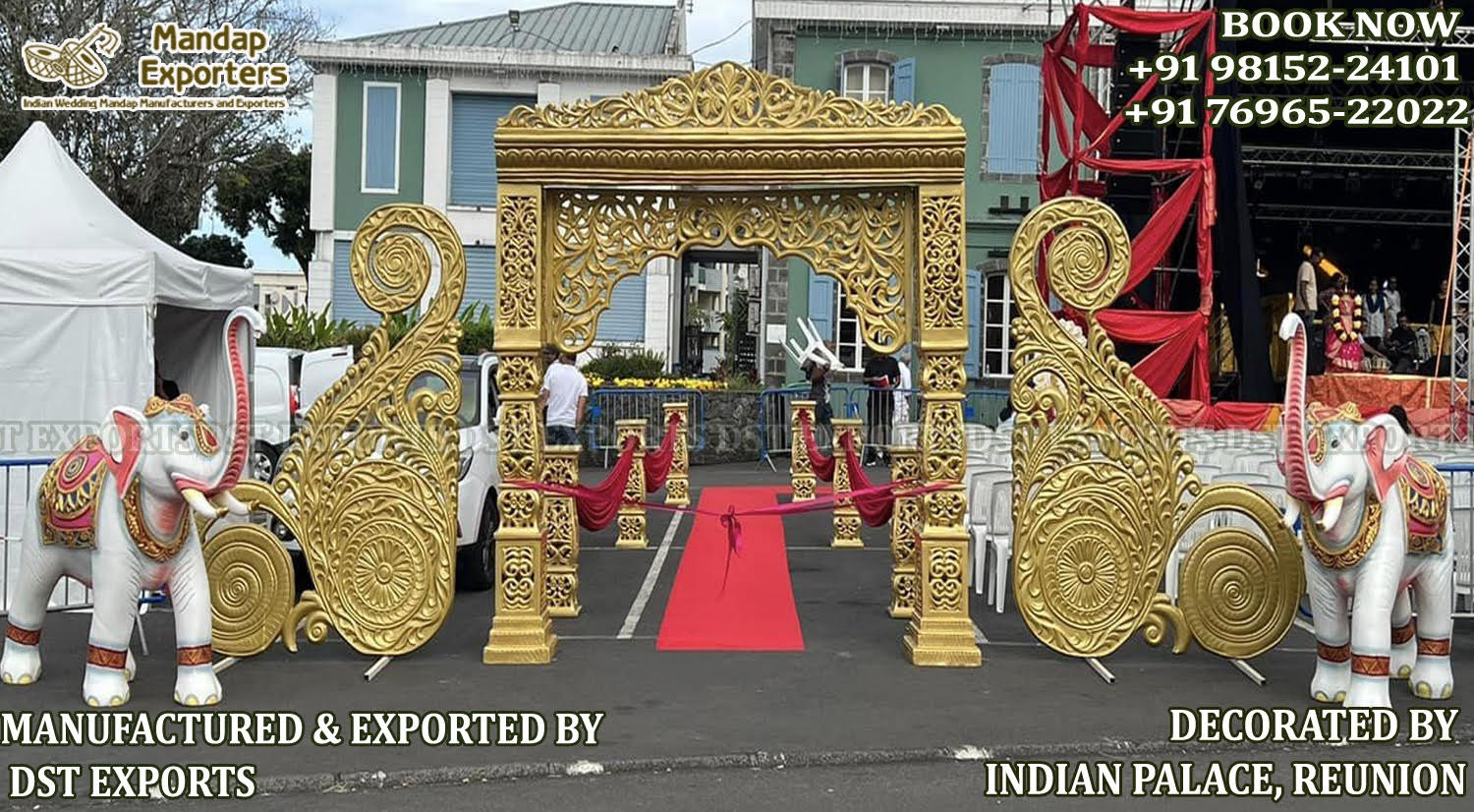 Grand Entrance Decoration For Indian Wedding