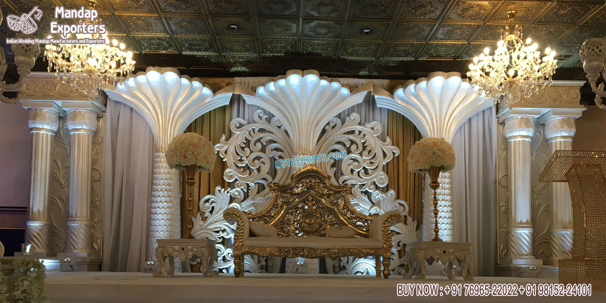 Modern Contemporary Wedding Reception Stage