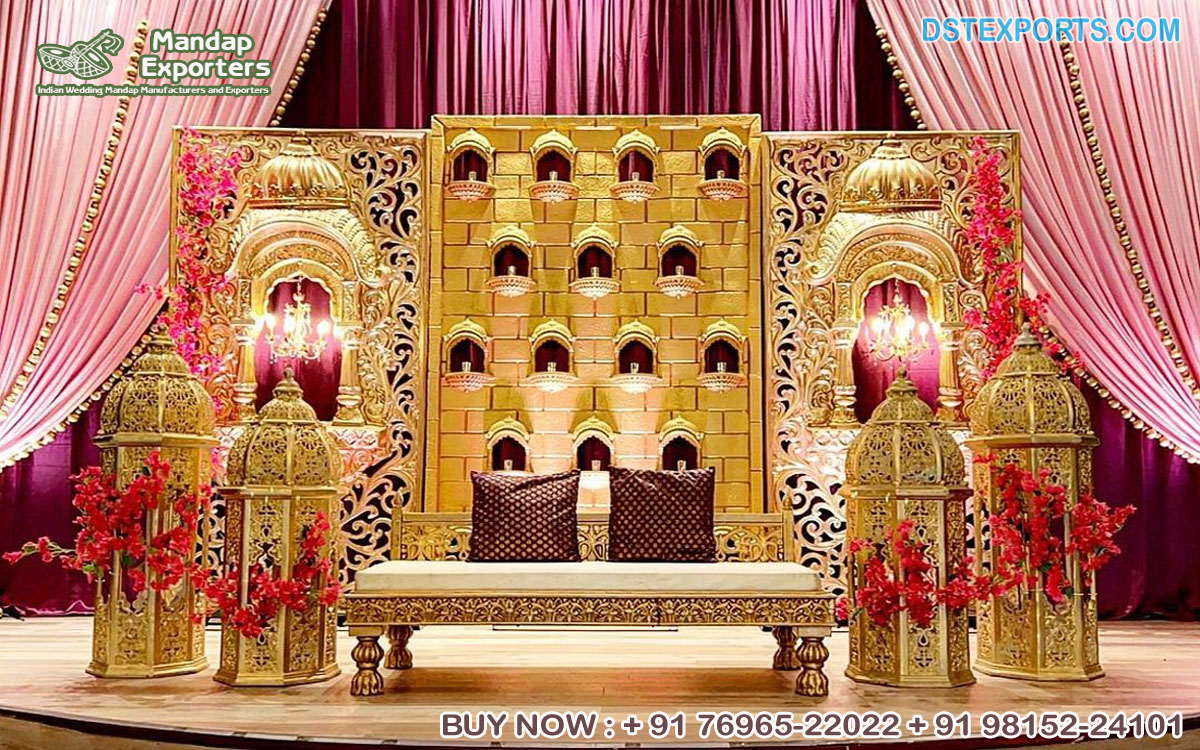 Muslim Wedding Walima Ceremony Stage Decor