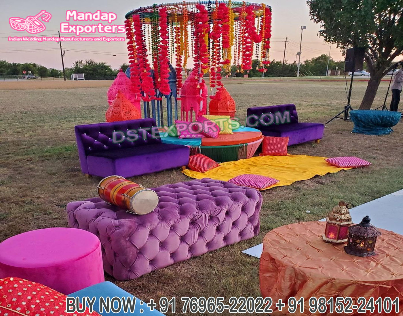 Outside Mehndi Ceremony Function Decoration Props