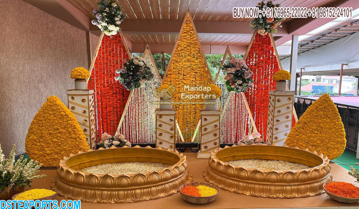 Diy Wedding Haldi Ceremony Decorative Props