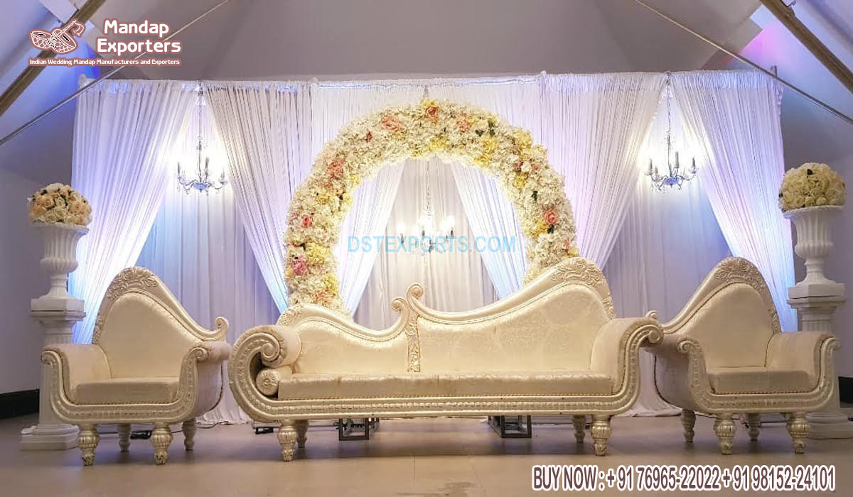 Italian Wedding Sofa Set For Bride Groom