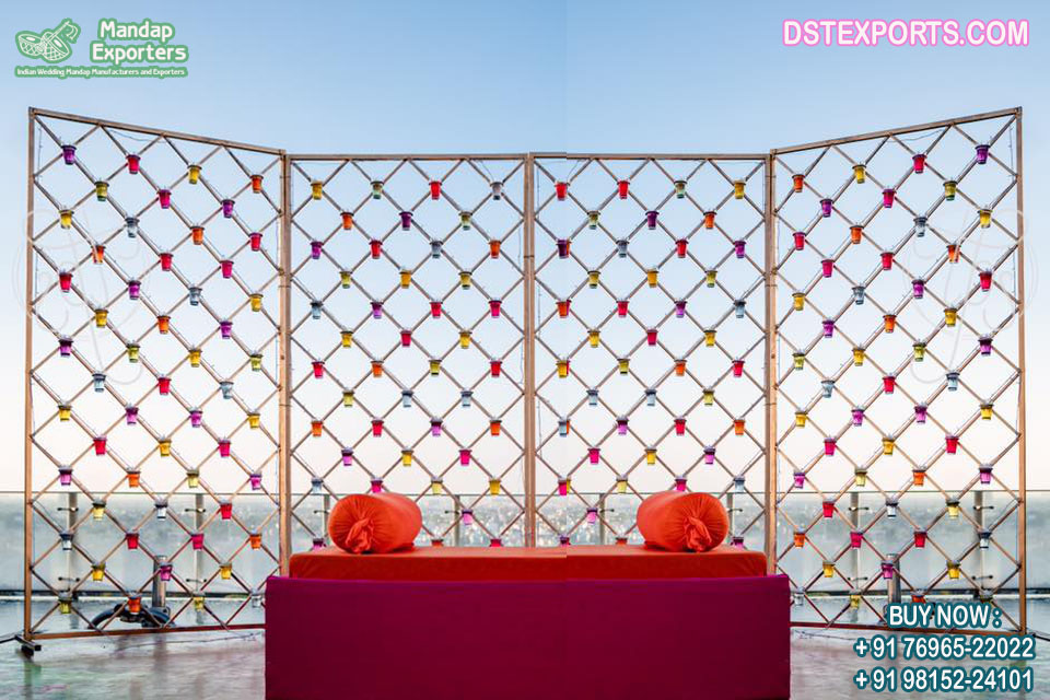 Outdoor Wedding Decor Wholesale Metal Candle Walls