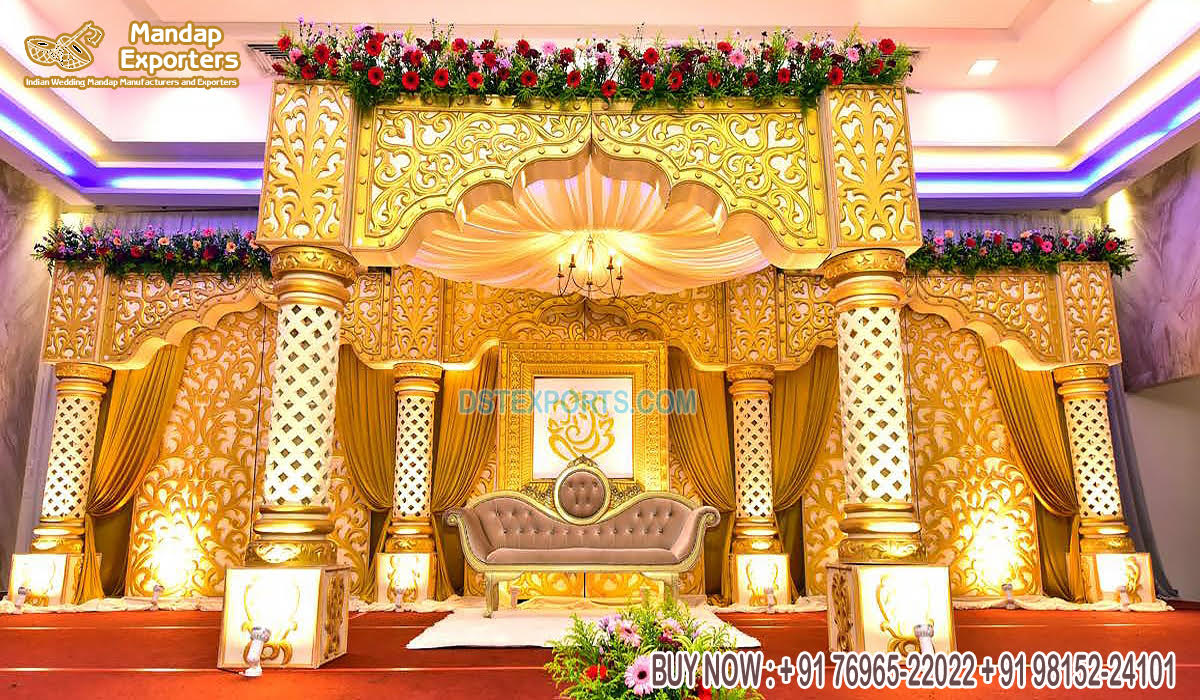 South Indian Style Grand Wedding Mandap Decor