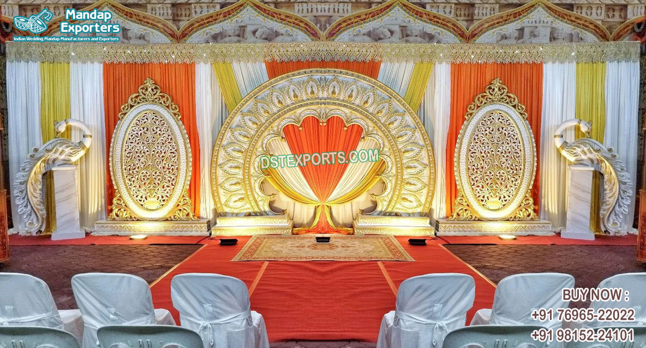 Srilankan Wedding Decor FRP Reception Stage Panels