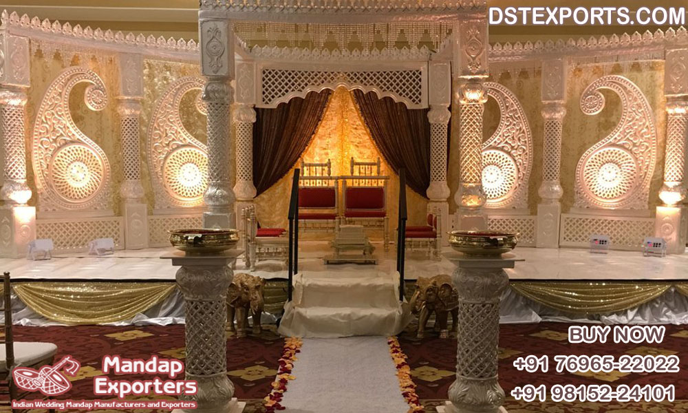 Indian Fijian Wedding White Palace Mandap