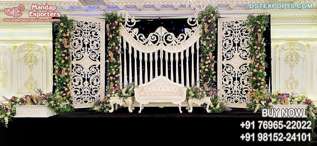 Ravishing Asian Wedding Reception Stage Decor