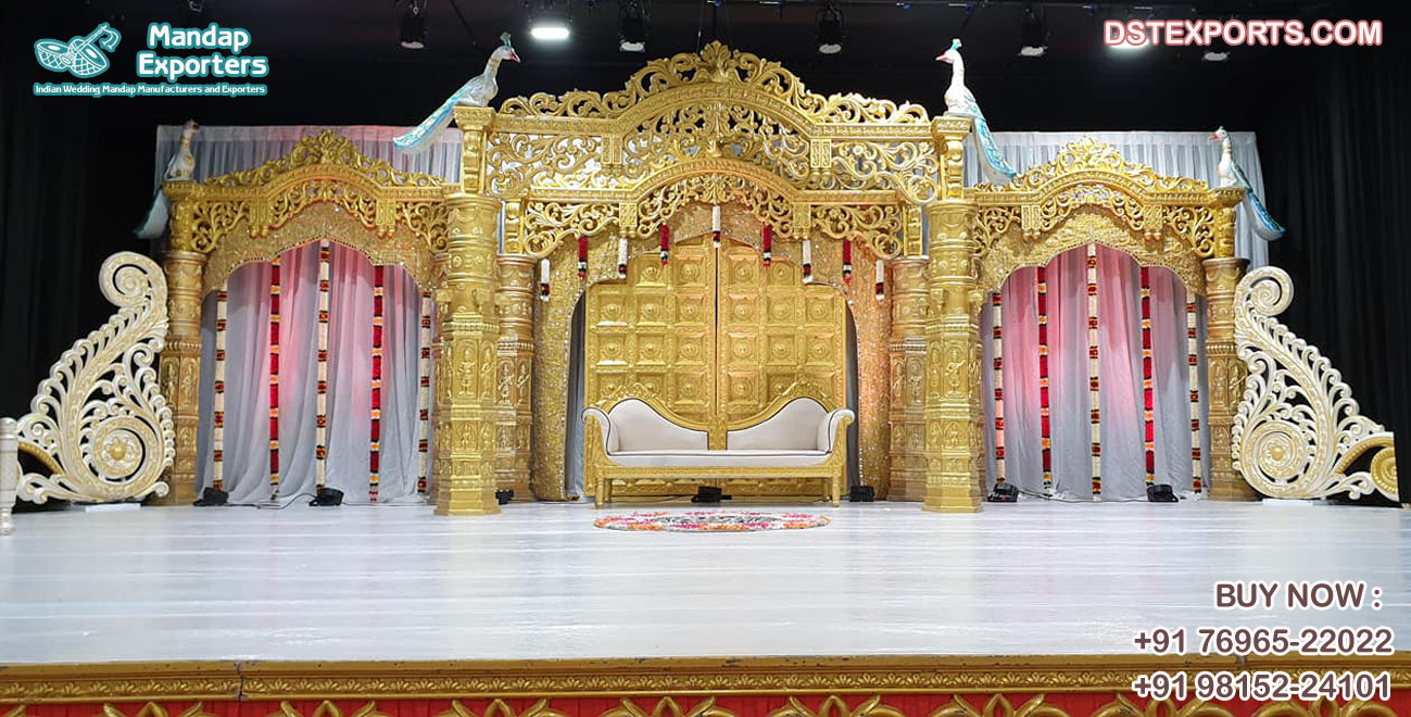 South Indian Wedding Manavarai Style Mandap