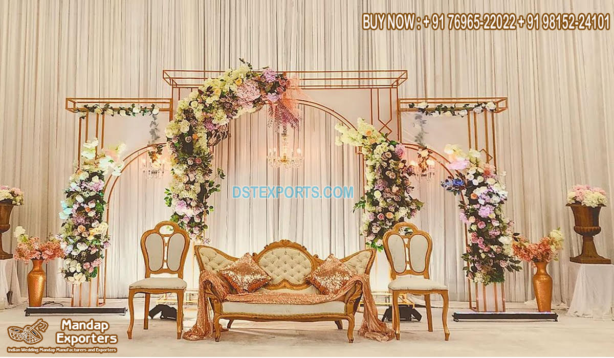 Stunning Wedding Metal Arches Stage Decoration