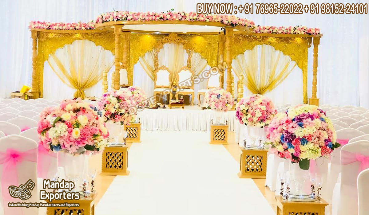 Breathtaking Hindu Wedding Mandap Decoration Setup
