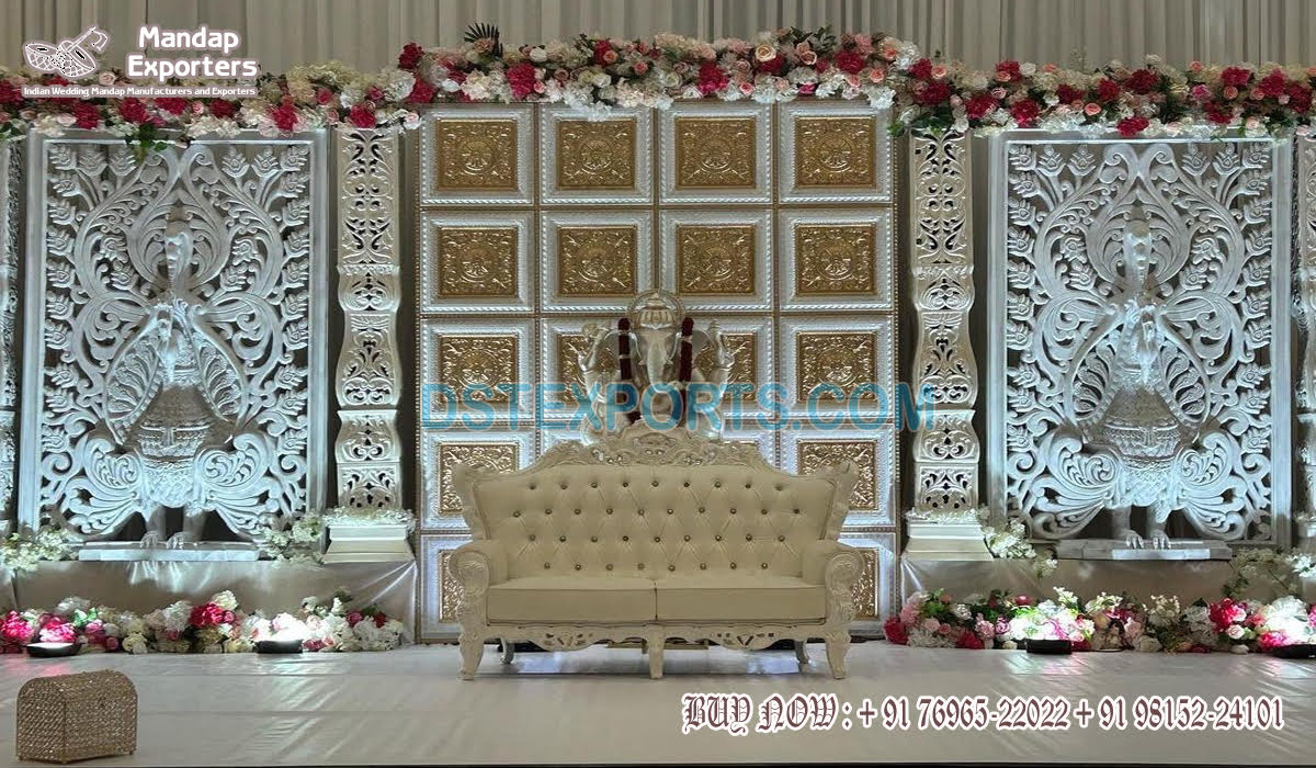 Majestic Indian Fusion Wedding Stage Decor