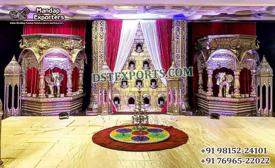 Tamil Hindu Wedding Theme Stage Decoration