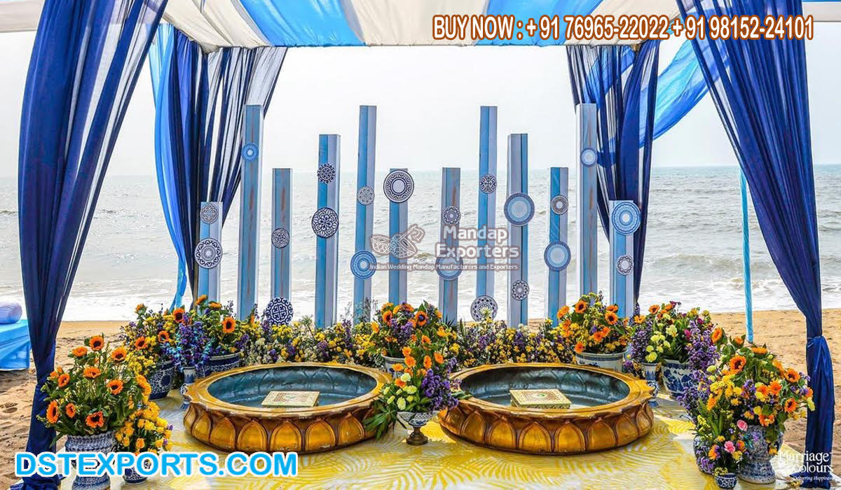 Creative Urli Decoration Ideas For Outdoor Wedding