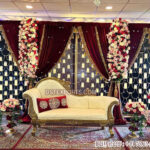 Elegant Rustic Wedding Stage Candle Wall Decoration