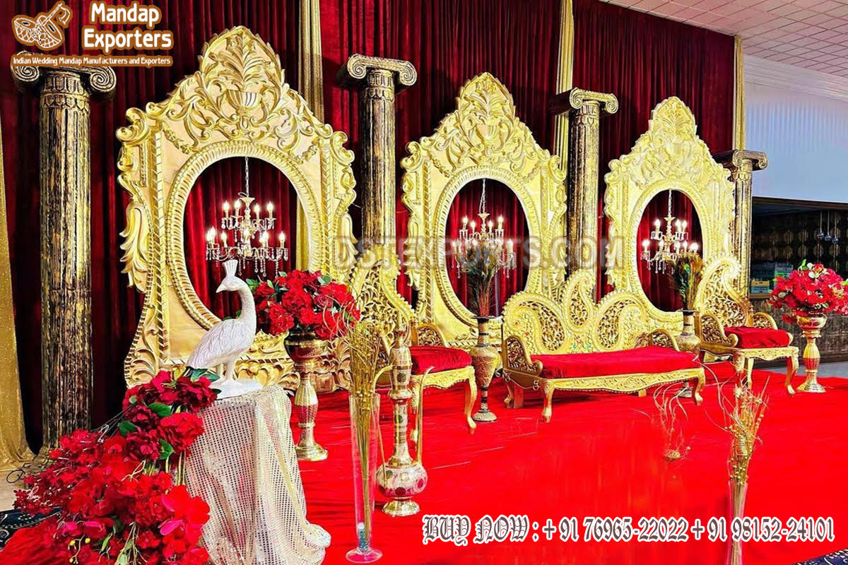 Rajwada Wedding Ceremony Engagement Stage Decor