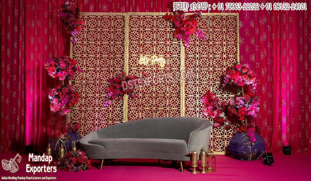 Stylish Laser Cutting Wedding Frame Decoration
