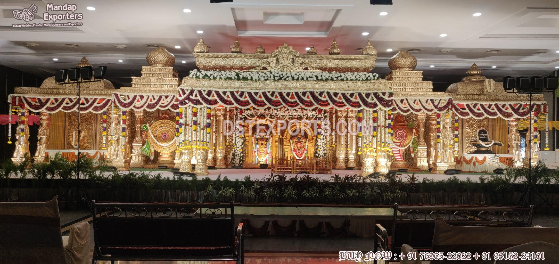 Traditional Manavarai Design Wedding Mandap Decor