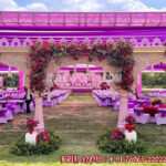 Vibrant Mehendi Event Welcome Gate Decor