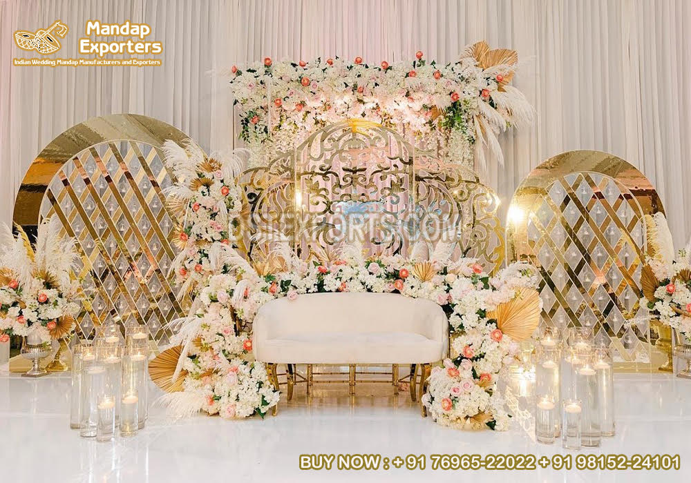 Decorative Mirror Panels For Reception Night Stage