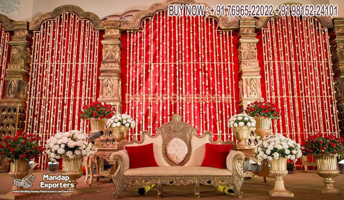 Traditional South Indian Wedding Ceremony Stage Setup
