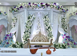 Grand Maharaja Style Sri Lankan Wedding Mandap Cum Stage