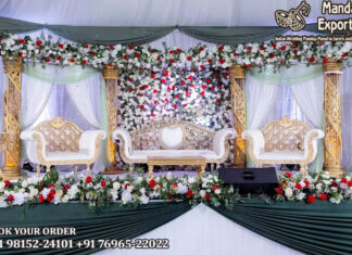 Impressive Wedding Reception Stage Decoration