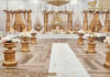 Big Fat South Indian Wedding Reception Stage Decor