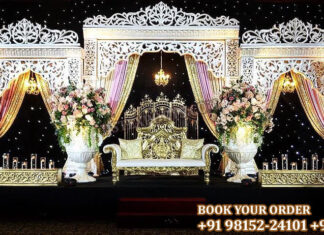 Dazzling Bollywood Theme Wedding Stage