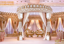 Grand Rajwada Theme Fiber Wedding Mandap